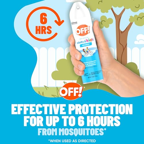 OFF! Insect Repellent Aerosol 7.5 Oz Fragrance-Free Picaridin Bug Spray for Kids & Adults - Pack of 1