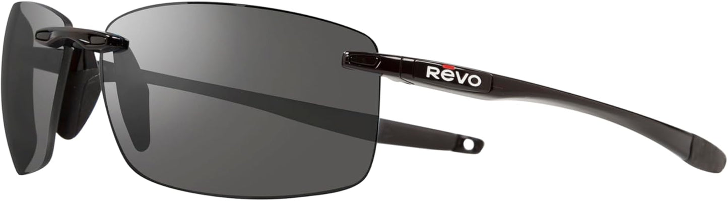 Polarized Rimless Rectangular Revo Descend N Sunglasses - Stylish UV Protection