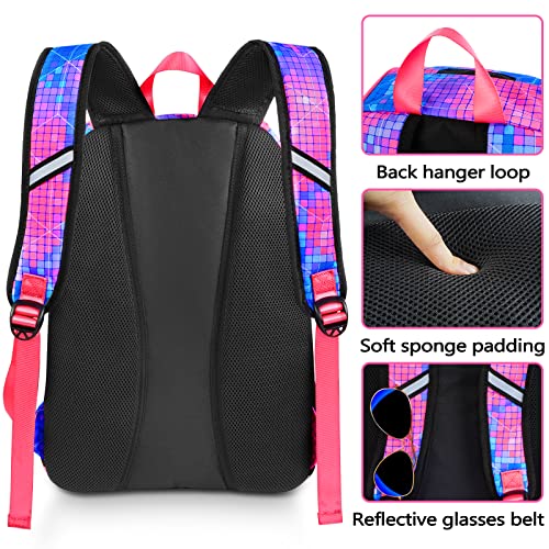 Pink Basketball Bag with Shoe & Ball Compartments - Girls Sports Backpack
