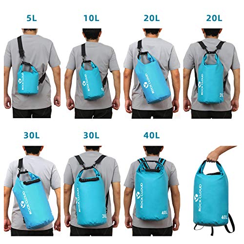 Waterproof Dry Bag 20L for Kayaking Camping Beach Surfing - Pink