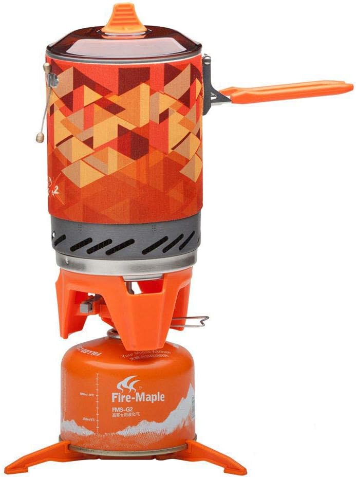 Portable Backpacking Stove with Piezo Ignition & Cooking Pot - Fire Maple X2