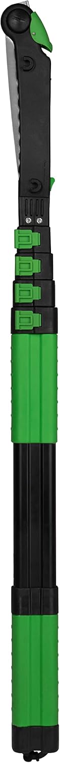 Hooyman Extendable Tree Saw with Compact Design, Detachable Handsaw and Telescoping Pole, No-Slip H-Grip, Impulse Hardened Teeth, and Wrist Lanyard for Tree Trimming, Hunting, Camping, and Outdoors