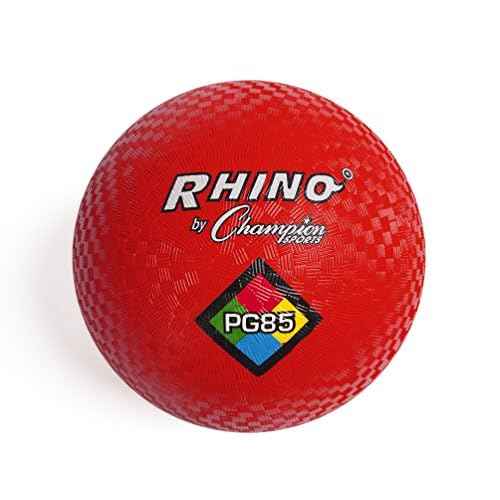 Champion Sports Playground Ball ? High-Bounce 2-Ply Construction, Durable Red Ball for Throwing, Catching & Kicking - Multiple Sizes (5", 6", 7", 10", 13", 16")