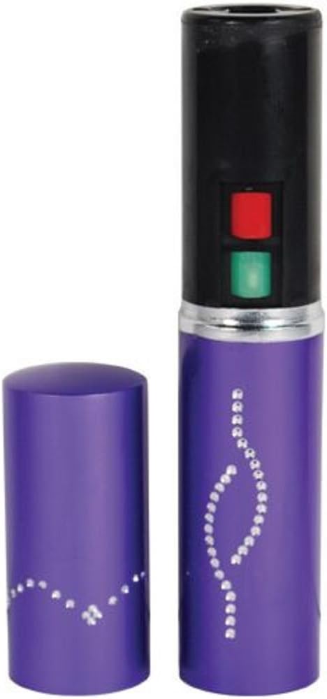 Safety Technology Lipstick 3 Million Volt Stun Gun with Flashlight - Purple