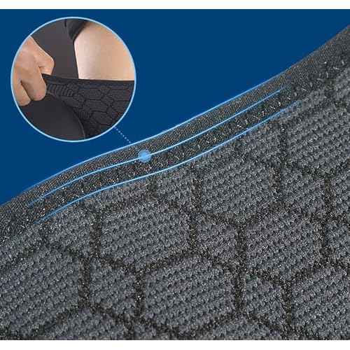 YIKANGHENG Thigh Brace Belt, High Elastic Nylon Thigh Supports Compression Sleeve for Men and Women Running, Balls, Exercise and Sports (Large)