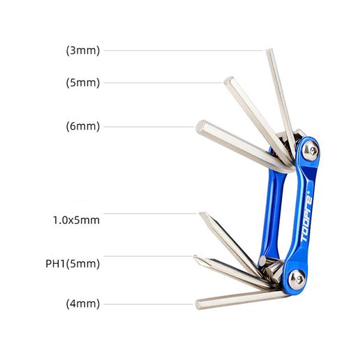 HOUSON 6 in 1 Bicycle Multi-Function Tool, Bicycle Repair Tool Set