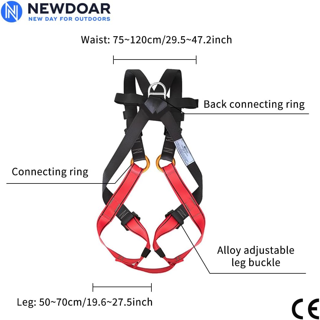 NewDoar Climbing Harness CE Certification Rock Climbing Rappelling Equipment Body Guard Protect Rappelling Rescuing Equip