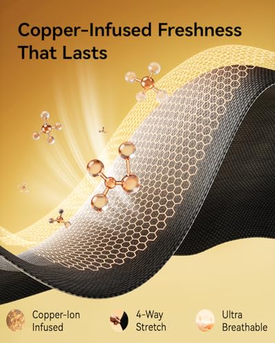 Copper-Infused Thigh Compression Sleeves - Black, Medical-Grade Support, 1 Pair