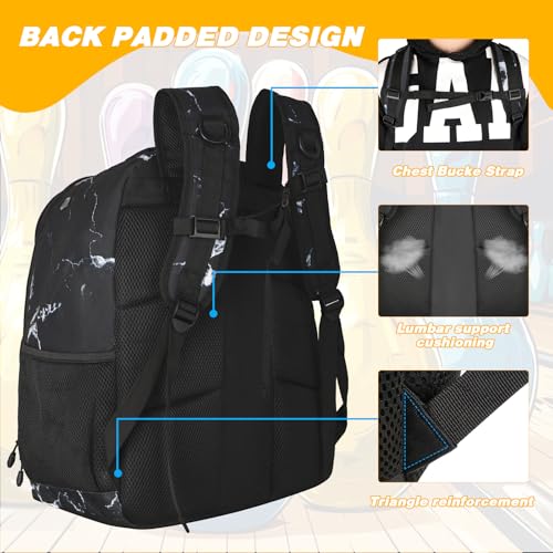 Crack Black Bowling Backpack with Dual Balls & Shoe Compartment - Fits Size 16 Shoes