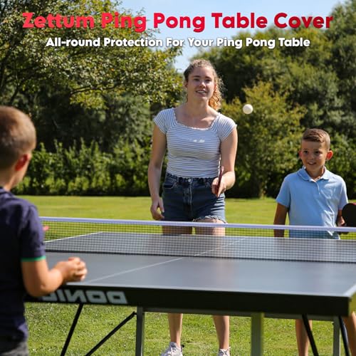 Heavy Duty Waterproof Ping Pong Table Cover 9x5 ft Indoor Outdoor