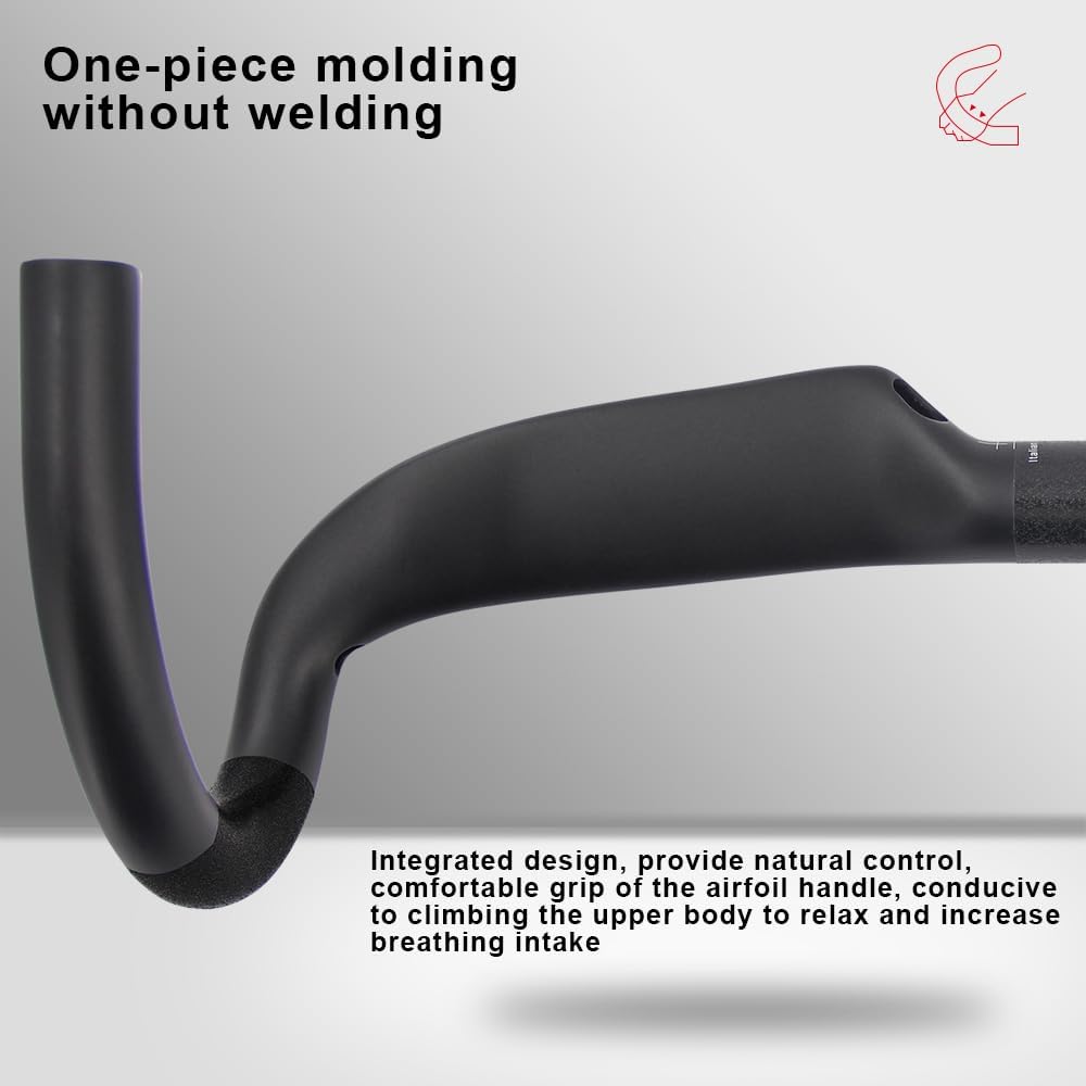 Alfa Pasca Carbon Handlebars Road Bike Drop HandleBars 31.8 Canbon Areo Drop Handle Bar bike components & parts Lightweight 3K Matte 400/420/440mm