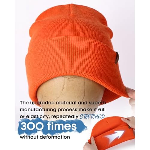 FURTALK Beanie for Men Women Cuffed Thick Knitted Unisex Winter Hat Beanies Skull Cap