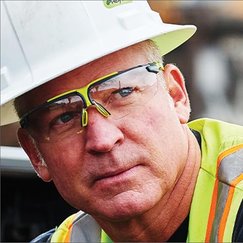 HexArmor VS300 Safety Glasses with Adjustable Side Arms Z87+ - Clear, Anti Fog & Scratch Resistant - Unisex