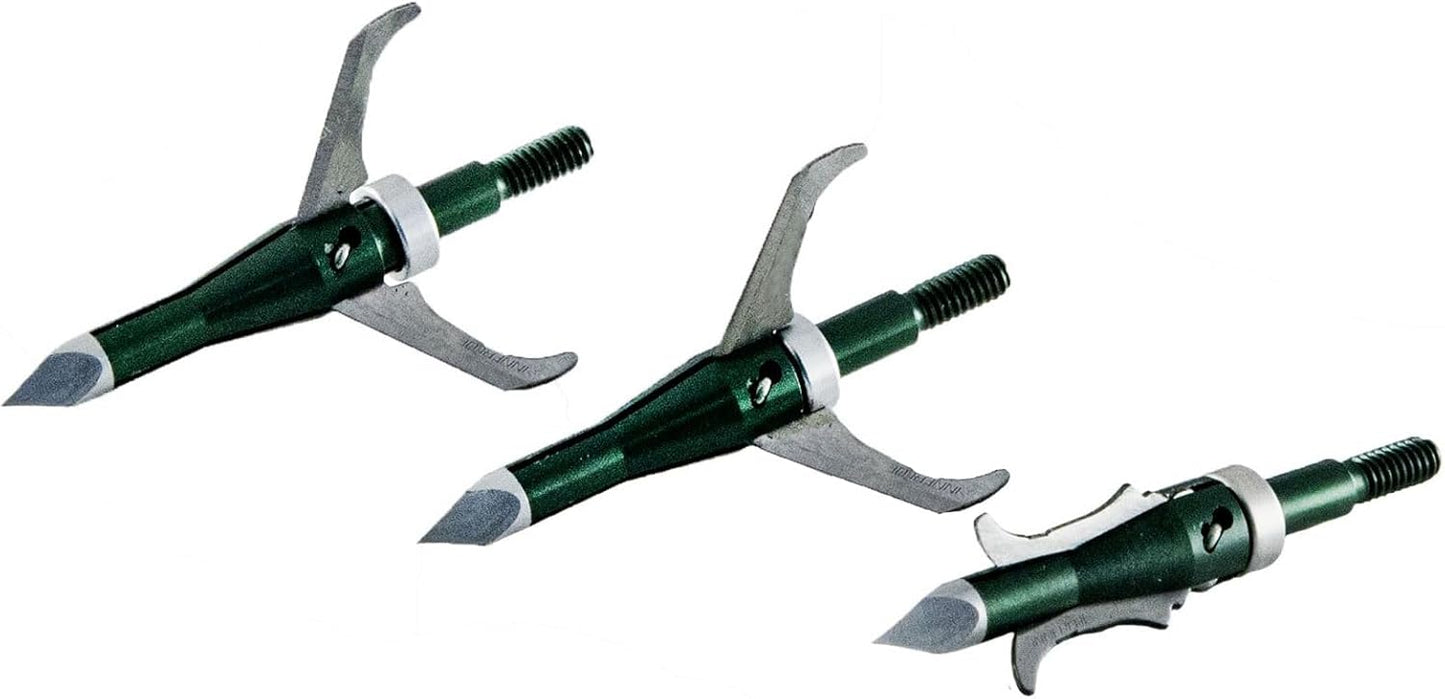 Excalibur Archery X-Act 100 Grain 3 Blade 1 7/16in Cutting Diameter Hunting Crossbow Mechanical Broadheads - 3 Pack