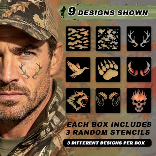 VIKUKIV 5-Color Nomad Edition All-Weather Camo Face Paint Kit for Hunting & Outdoor Camouflage