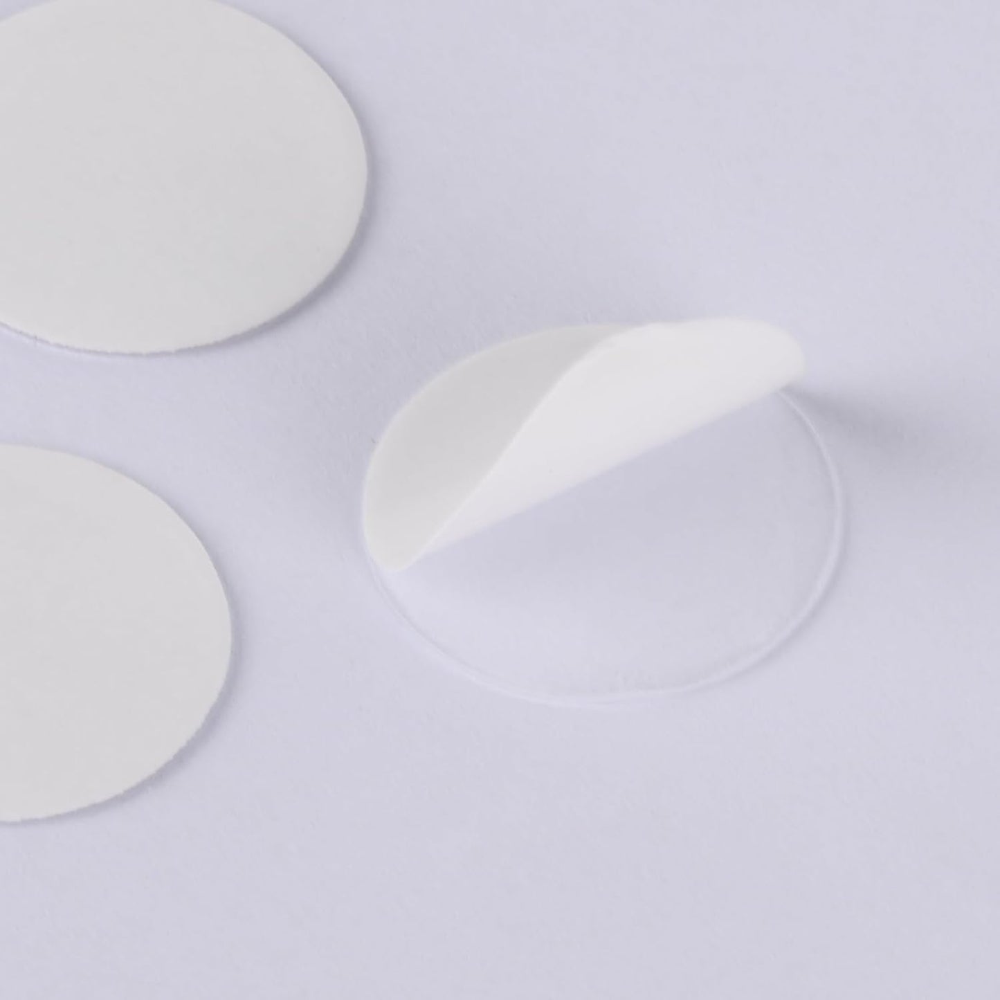 700 Pcs Circle Dot Stickers Lables 3/4" White Double Sided Sticky Transparent Sticky Tack Adhesive for Office Festival Decoration