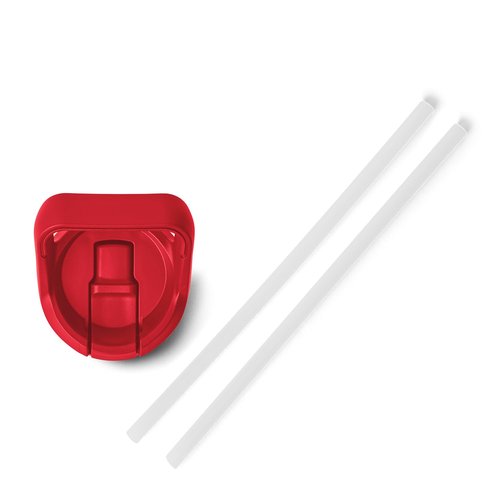 YETI Rambler Bottle Color Matched Straw Cap, Rescue Red