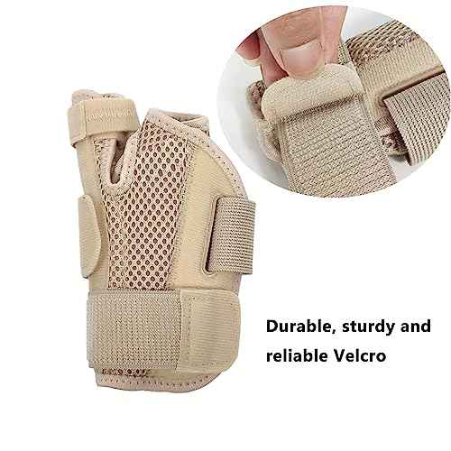 Thumb Splint with Wrist Brace - Thumb Support Brace for Wrist Hand Thumb Stabilizer Fits Both Right Left Hand for Men and Women