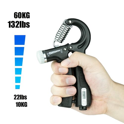 SUCITY Hand Grip Strengthener Trainer - Hand Strengthener & Grip Strength - Forearm Grip Adjustable Resistance - Finger Stretcher, Hand Gripper, Finger Exerciser for Men/Women