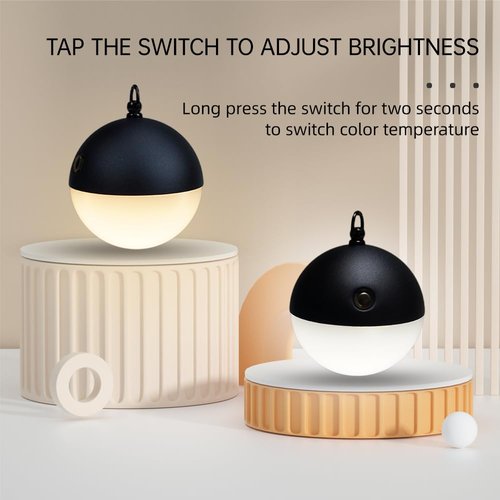 Camping Tent Lantern,Rechargeable & Portable Tent Light,Decorative Lights,90LM,Warm White Light Modes,1000mAh Power,LED Night Light for Birthday Bedroom,Party,Room Dec