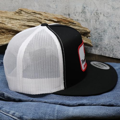 Whiskey Bent Hat Co. Rowdy Rooster Adjustable Cap - One Size Black White
