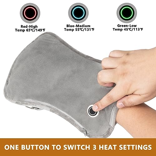 Rechargeable Hand Warmers with 10000mAh Battery Double-Sided Heating Gloves for Camping & Outdoor Winter Sports