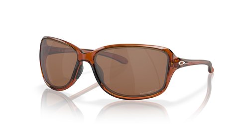 Oakley Women's OO9301 Cohort Rectangular Sunglasses, Dark Amber/Prizm Tungsten Polarized, 62 mm