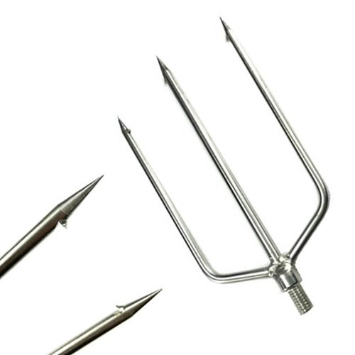 CAJOAUIS Fishing Harpoon 3 Prong Stainless Steel Fishing Gig Gaff Hook with 8mm Screw
