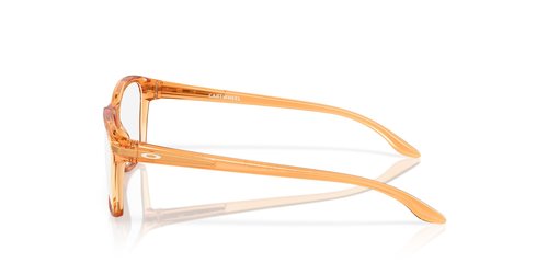 Oakley OY8010 Cartwheel Rectangular Sunglasses, Polished Transparent Ginger/Demo Lens, 49 mm