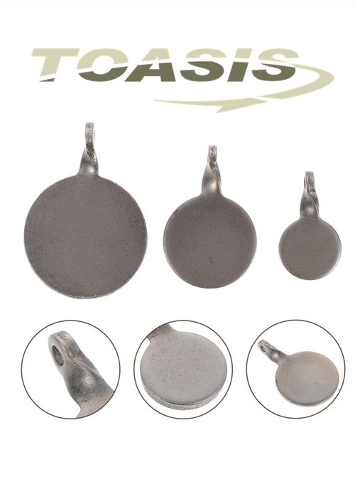 TOASIS Slingshot Targets 3pcs Outdoor Shooting Practice Steel Discs Target Assorted Sizes