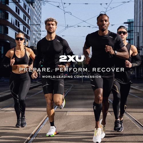 Full Length Athletic Compression Socks - Medium White Grey 2XU Vectr