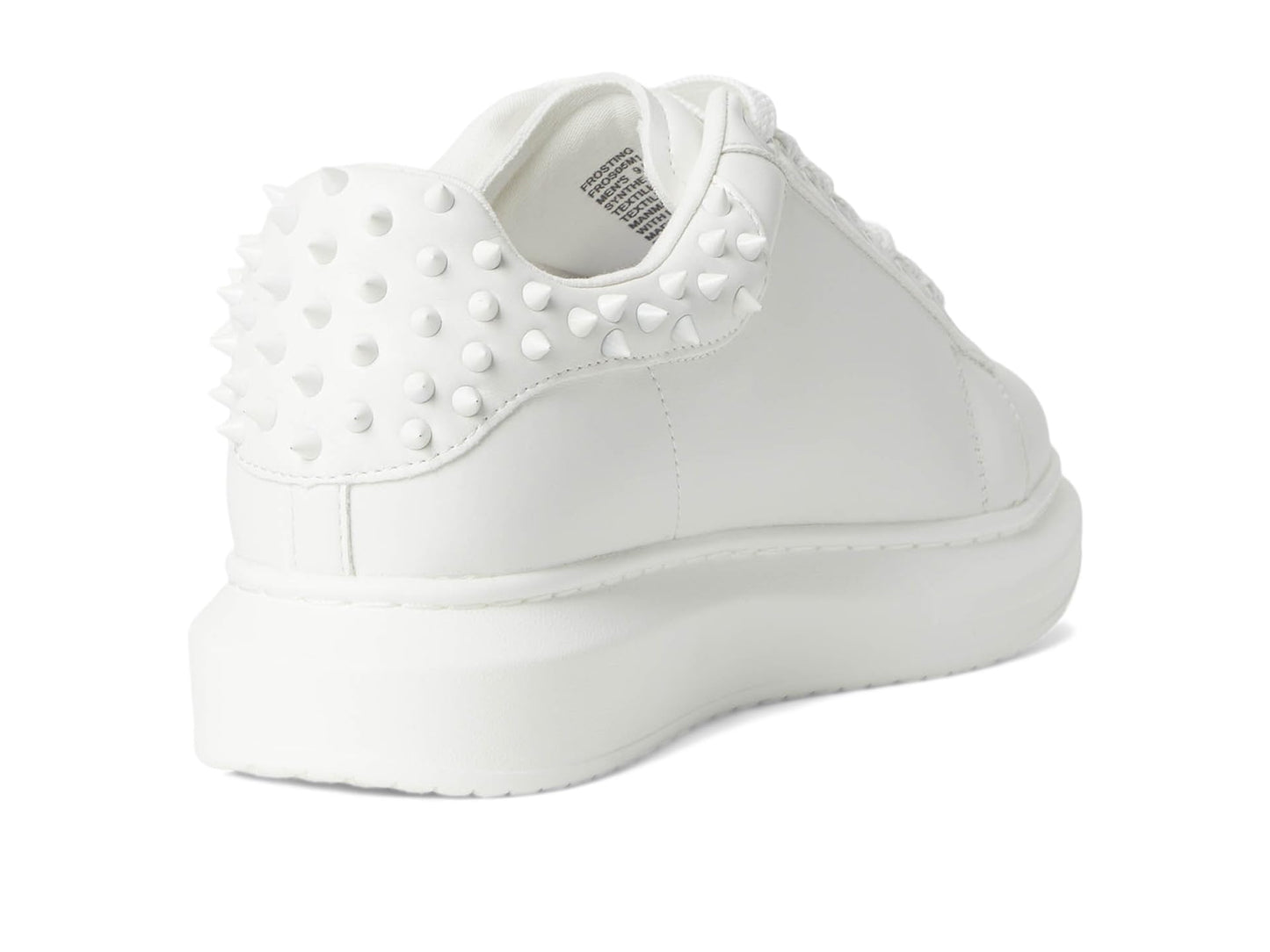 Steve Madden Mens Frosting Fashion Sneaker, White, 11.5