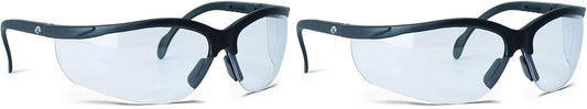 Walker's Sport High-Grade Polycarbonate Lenses Half Frame Soft Rubber Nose Piece Adjustable Safety Shooting Glasses