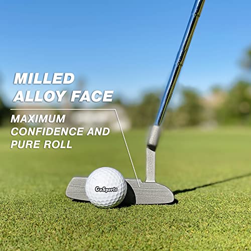 Golf Putter 35-Inch Blade Putter with Premium Grip - Silver, Right Hand