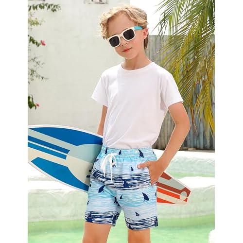 westwolf Boys Swim Trunks Compression Liner Bathing Suit Quick Dry Swimsuit 5-18T
