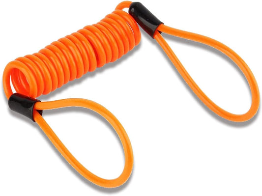 Motorcycle Reminder Cable, 1.2m Reminder Coil Cable Multipurpose Security Reminder Cable Tool for Scooter Motorcycle Bike Brake Disc