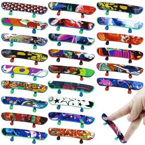 XIPEGPA 150 PCS Mini Finger Skateboards Finger Skateboard Toys for Birthday Party Favors Gift Props Decoration
