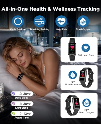 Souyie Black Fitness Smart Watch with Heart Rate, SpO2 & Sleep Tracking