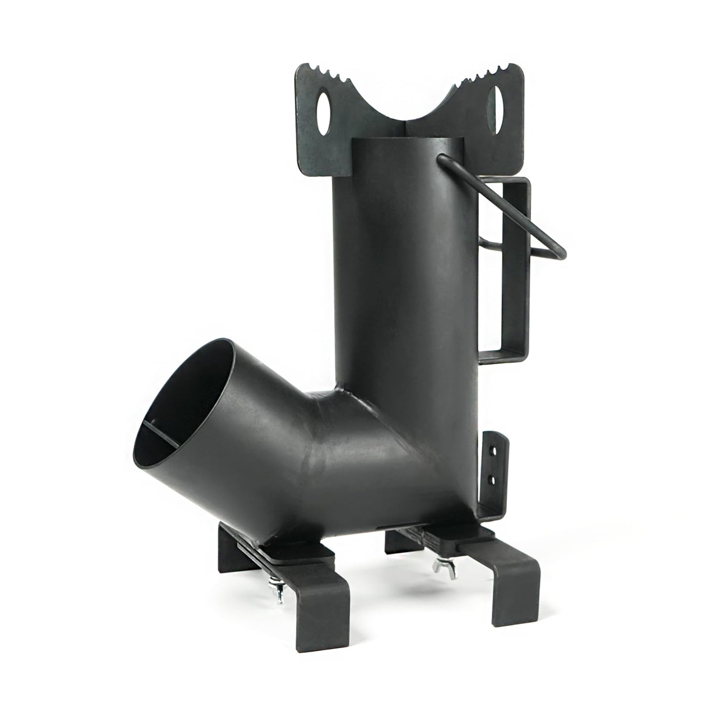 HAWOK Wood Burning Rocket Stove, Camping Rocket Stove for Outdoor Cooking with Skillet, Camp Cooking and Emergency Situations