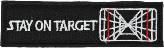 Jadedragon Stay ON Target Embroidered Morale Hook Fastener Patch (Target)