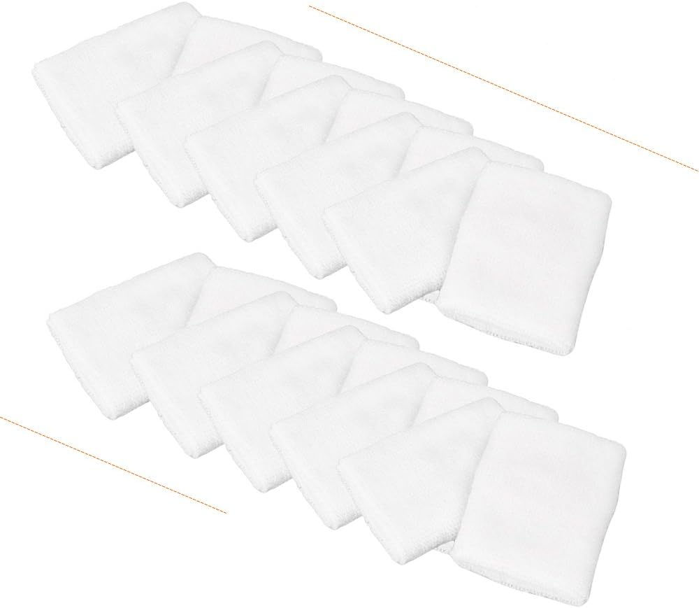 Mallofusa 10 Pack Colorful Sports Basketball Football Absorbent Wristband Party Outdoor Activity
