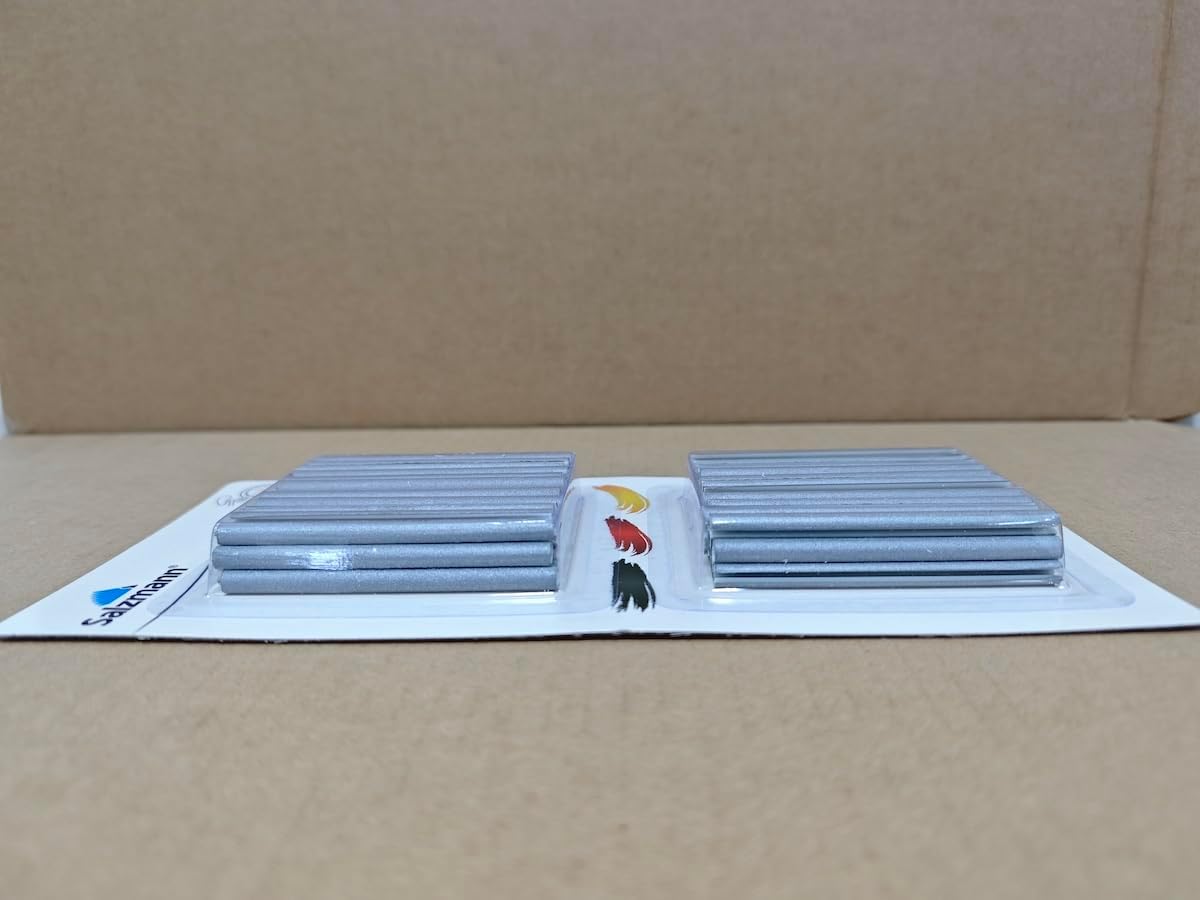 Salzmann Spoke Reflectors for Bicycles | High Visibility | Made with 3M Scotchlite | 72 Pieces Silver