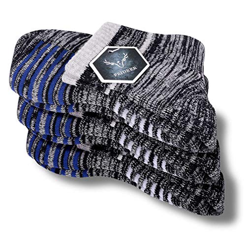 FEIDEER Men's Hiking Walking Socks, Multi-Pack Wicking Cushioned Outdoor Recreation Hiking Socks