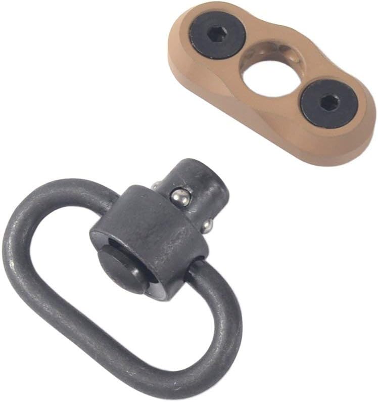 QD Swivel Mount 1.25 inch Push Button with Adaptor Base for Keymod Rail
