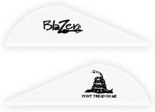 Bohning True Color Blazer® Vane, 2” Hunting, 3D, Vane, Don't Yread on Me - White, 36pk
