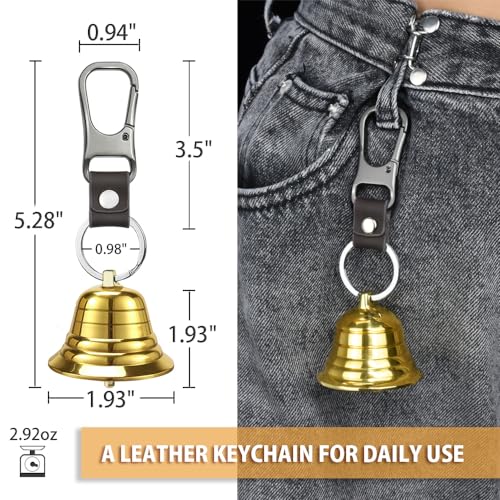 Yellow Electronic Air Horn and Bear Bell for Hiking Safety Gear Women Men