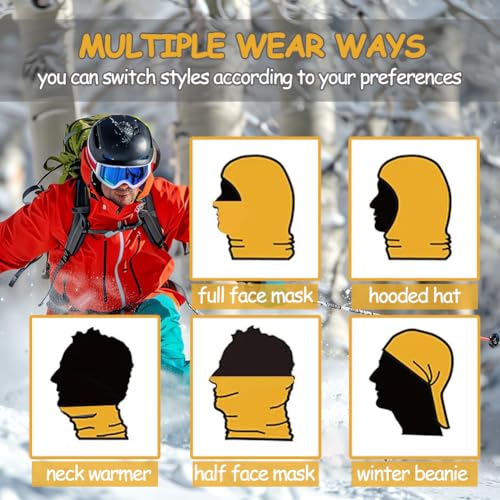 Cold Weather Balaclava Ski Mask for Men Women Windproof Fleece Winter Gear