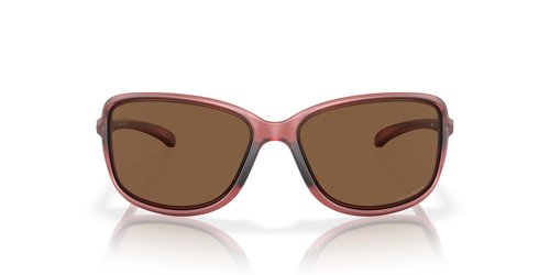 Oakley Women's OO9301 Cohort Rectangular Sunglasses, Matte Transparent Berry/Prizm Bronze, 62 mm