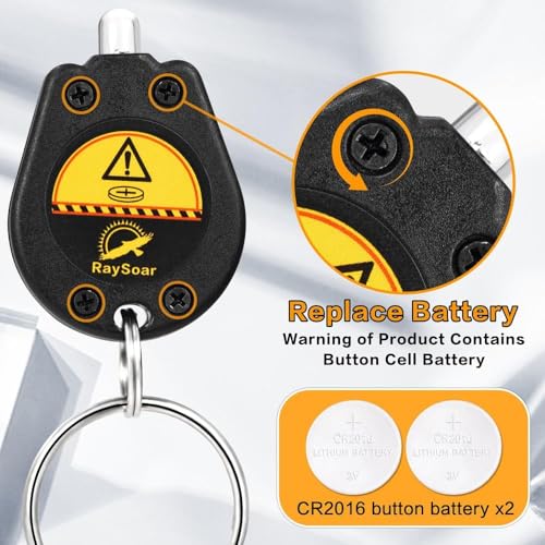 Mini UV LED Keychain Flashlight Black Light 395nm for Detection - Black Shell
