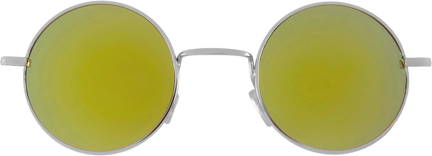 OWL Round Sunglasses Metal Frame Hippie Sunglasses UV400 Polycarbonate Circle Lens John Lennon Sunglasses for Men Women